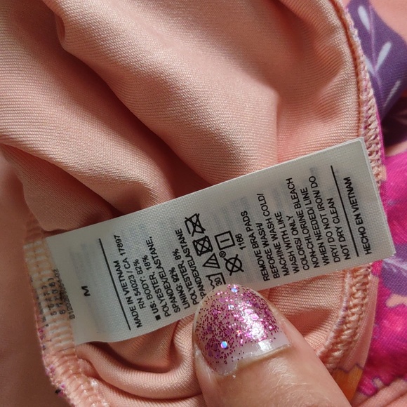 NWT Old Navy Size Medium Floral Tankini Swim Top - Picture 13 of 15